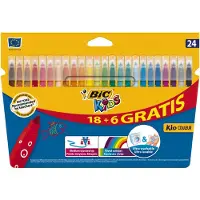 BIC Box Of 24 Kids Super Washing Multicolore Enfants