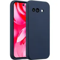 Accezz Coque Liquid Silicone Google Pixel 9A - Bleu foncé