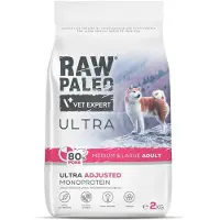 Raw Paleo Ultra Pork Medium&amp;Large Adult 2kg pour les chiens adultes de moyennes et grandes races porcines