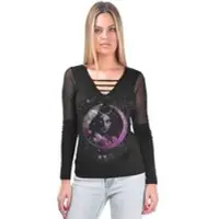 Alchemy England T-shirt manches longues de - Second Sight - Haut - S - XXL - pour Femme - noir - Taille S