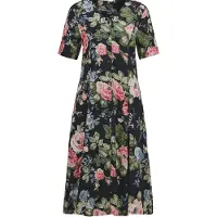 Goldner Robe d’été bleu / vert foncé / rose ancienne / noir