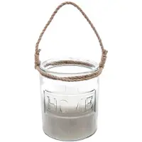 Atmosphera BOUGIE PARFUMÉE VANILLE MUSC VERRE JUTE 780G 42H
