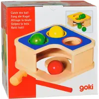 Goki Banc en bois à marteau avec balle