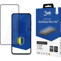 3MK Verre trempé HardGlass Max Lite Noir pour Samsung Galaxy S25+ (1 pcs, Samsung Galaxy S25+), Téléphone portable : film de protection, Noir
