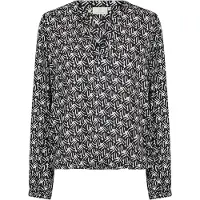 Kaffe Chemisier 'KAditte' noir / blanc cassé