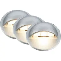 Briloner CONNECT TO SHINE Kit de d marrage teck avec lot de 3 spots LED encastrables au sol, IP65