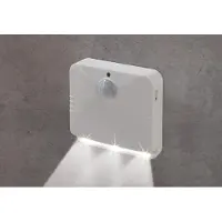 DS Produkte EASYmaxx Lampe à détecteur LED - carrée - Avec détecteur de mouvement - Lot de 2 - blanc