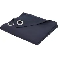 TODAY Rideau À Oeillets - 140x240cm - 100% Coton - Navy