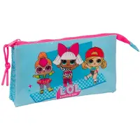 Big Buy Cooking Trousse de rangement Triple LOL Surprise! Divas Azul 22 x 12 x 3 cm