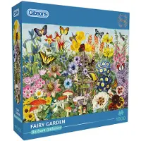Gibsons Puzzle Fairy Garden - 1000 pièces - jardin de fleurs colorées