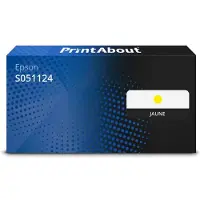 PrintAbout Toner compatible pour Epson S051124 - Jaune