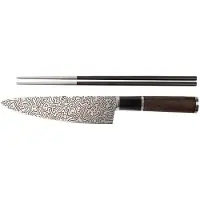 Homey's Keith Haring Couteau de chef 21 cm avec Baguettes chinoises