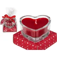 Out of the blue Bougie C¿ur Rouge en Verre
