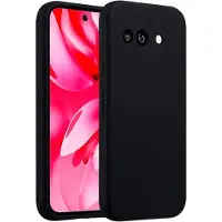 Accezz Coque Liquid Silicone Google Pixel 9A - Noir