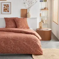 TODAY Ensemble de housse de couette TODAY Orange Super King 2 pièces