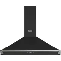 Stoves 444411656 hotte Montée au mur Noir 610 m³/h