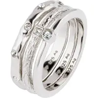 Elli Bague argent / transparent