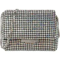 Ted Baker sac à épaule bandoulière sac de soirée Gliters Crystal Mini Crossbody Bag Silver - Col argenté