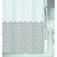 Spirella Rideau de douche Polyester VAGUES 180x200cm Noir