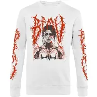 Bullet For My Valentine T-shirt manches longues de - Robotic Woman - S - XXL - pour Homme - blanc - Taille XXL