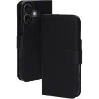 Mobiparts Classic Wallet Case Apple iPhone 16 Black (MagSafe Compatible) (Apple iPhone 16), Coque pour téléphone portable, Noir