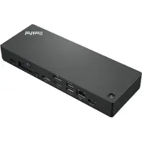 Lenovo 40B00300IT station d'accueil Avec fil Thunderbolt 4 Noir, Rouge