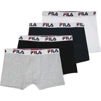 FILA Sous-vêtements gris chiné / rouge vif / noir / blanc