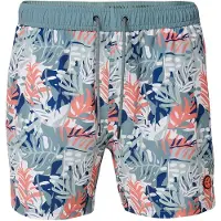 KOROSHI Shorts de bain menthe / vert pastel / corail / blanc