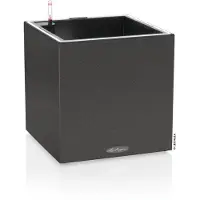 Lechuza Jardinière CANTO Stone 40 LED Low ALL-IN-ONE 40x40 cm