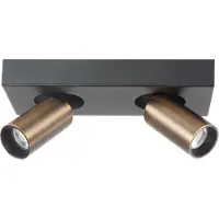 Highlight Moquerie Eliano 2 lumières noir avec bronze cuivré