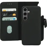 Mobiparts Leather 2 in 1 Wallet Case Samsung Galaxy S24 Black (Samsung Galaxy S24), Coque pour téléphone portable, Noir