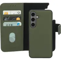 Mobiparts Leather 2 in 1 Wallet Case Samsung Galaxy S24 Green (Samsung Galaxy S24), Coque pour téléphone portable, Vert