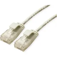 ROLINE GREEN UTP Patchcable Cat.6A (Class EA), LSOH, slim, grau, 3 m