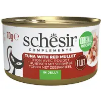 Schesir thon avec rouget (gélee) pâtée pour chat (boîte)