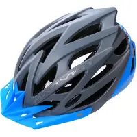 Meteor Marven I casque de vélo homme femme enfant MTB rollerhelm L 58-61 cm gris/bleu
