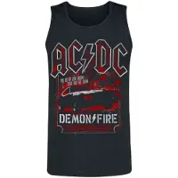 AC/DC Débardeur de - Demon Fire Hell - S - 3XL - pour Homme - noir - Taille L