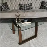 Skye Decor , Cam Orta Sehpa S302, Tables basses, noyer, bois, 96 x 41 x 81 cm