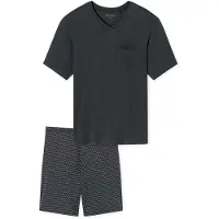 Schiesser Pyjama Schiesser Homme 181153 Charcoal-Taille 56