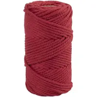 Creativ Company Macramee Cordon rouge 4 mm 55 m Coton Bricolage