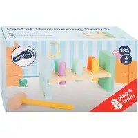 Small Foot by Legler Pastel Hammering Bench jouet à marteler 18m+ 1 pcs