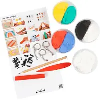 Creativ Company Kit de bricolage Modeler des figurines en Silk Clay, matériel et instructions inclus