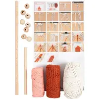 Creativ Company Bastelset Mini Macramé Wandschmuck
