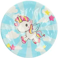 Folat Assiette licorne, 8p. (8x)