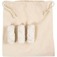 Creativ Company Kit de bricolage - Craft Kit Macramé, Kit de travail manuel, Blanc