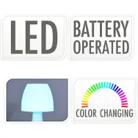 By Lille Vilde Lampe de table Lampe de bureau Lampe de chevet LED MULTICOLOR 19 cm