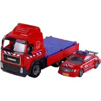 Cavallino Camion de pompier jouet Set avec camion de pompier Échelle 1:16 Plastique