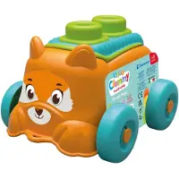 Clementoni Jouet éducatif Clemmy soft cubes chiot, 6-36 mois, Orange,