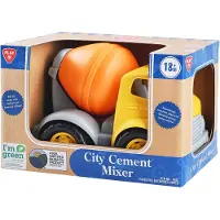 Playgo Jouet camion de ciment biosourcé Véhicule de chantier Enfants