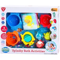 Playgo Jouets de bain Splashy, 8 pièces.