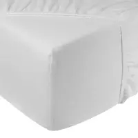 DoubleDry Drap-housse - Flanelle - 90 x 200 cm - Blanc